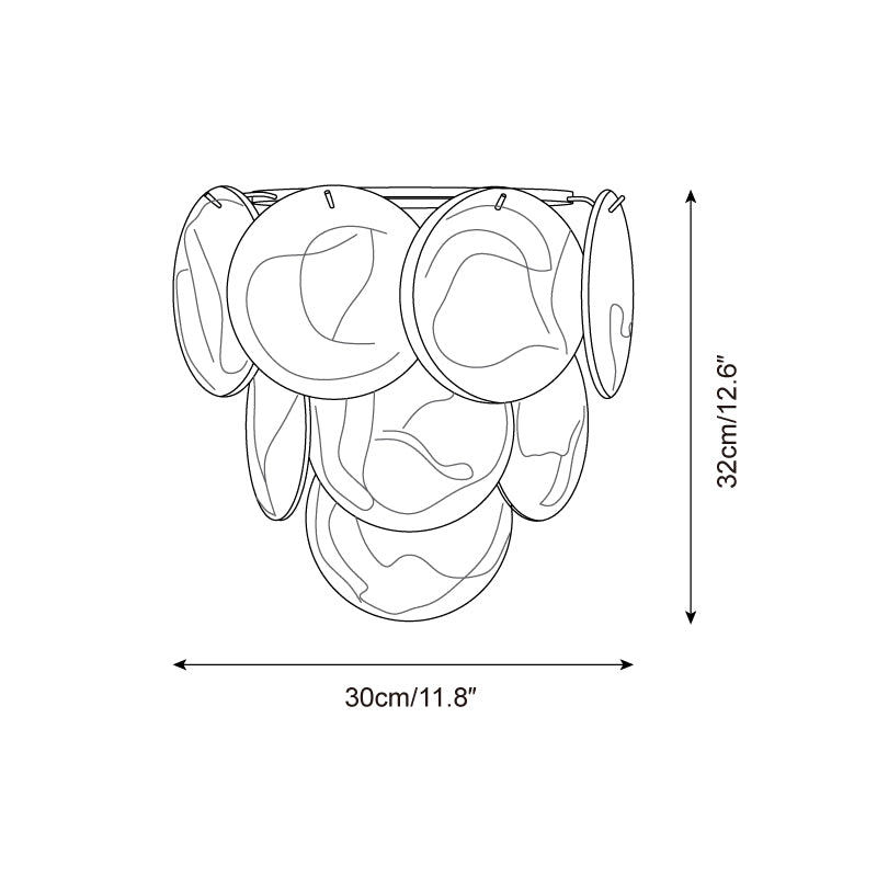Ephira Multicolor Glass Wall Lamp - Letslighting