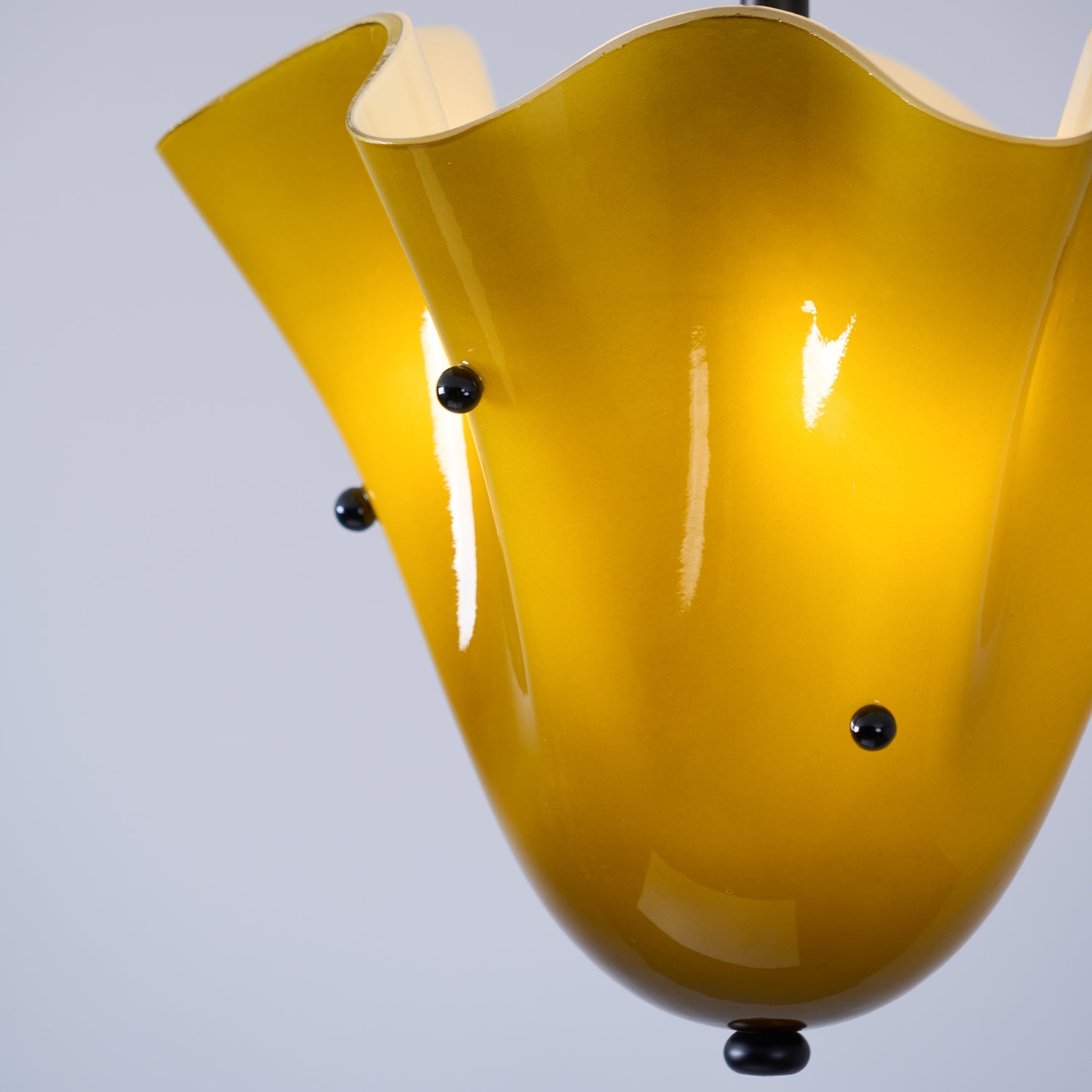 Eldis Murano Glass Semi Flush Ceiling Lamp - Letslighting