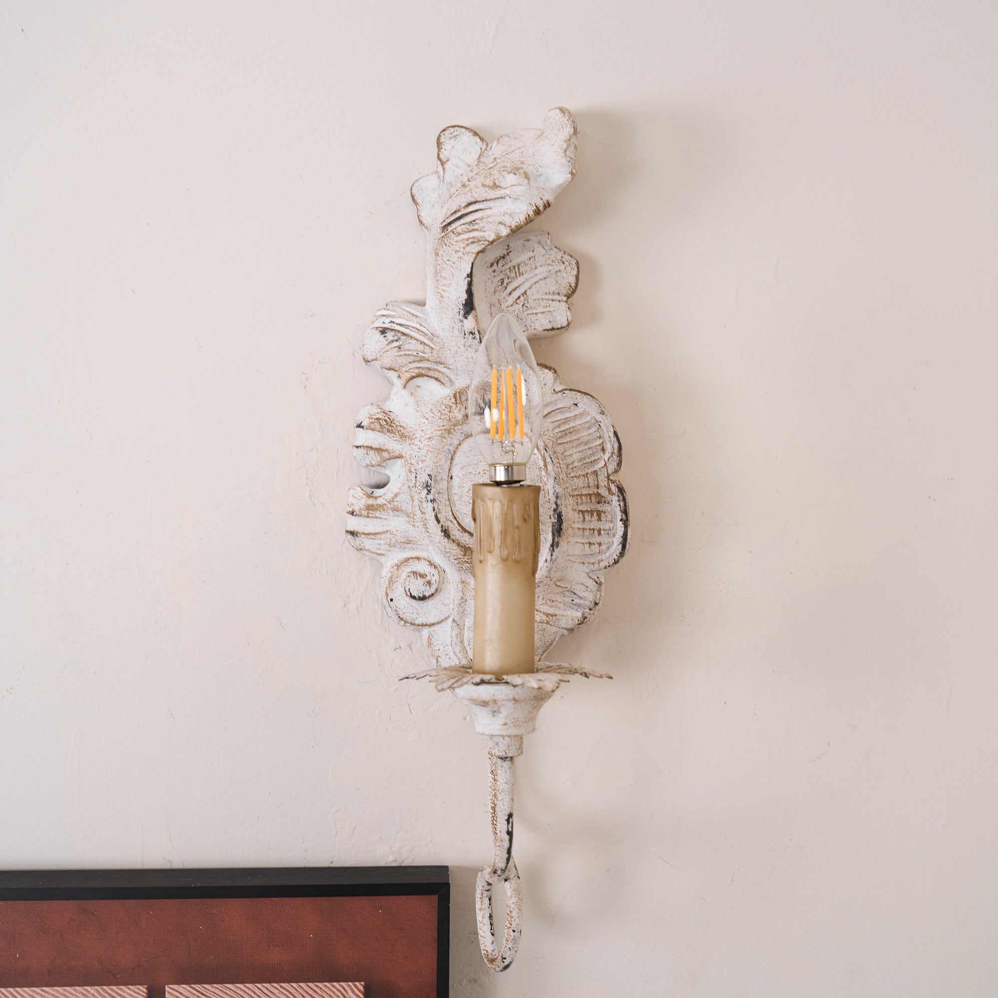 Olsilel Elegance Vintage Resin Metal Sconce Wall Lamp - Lamp Copper