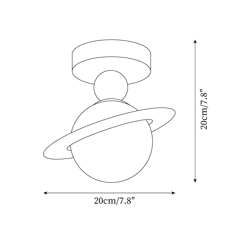 Pivoro Red and White Ceiling Light - Letslighting