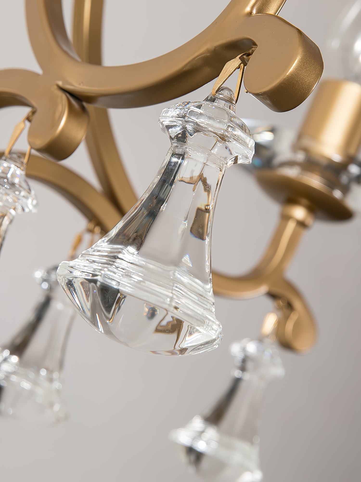 Cuvenara Postmodern Luxury Brass Crystal Chandelier - Lamp Copper