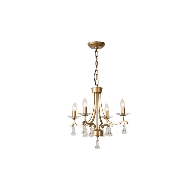 Cuvenara Postmodern Luxury Brass Crystal Chandelier - Lamp Copper