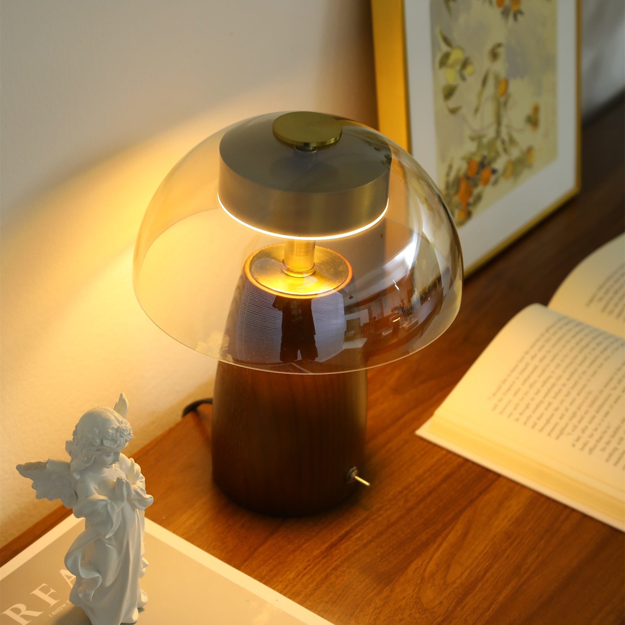 Veyra Lampe de Table Élégante Moderne en Verre