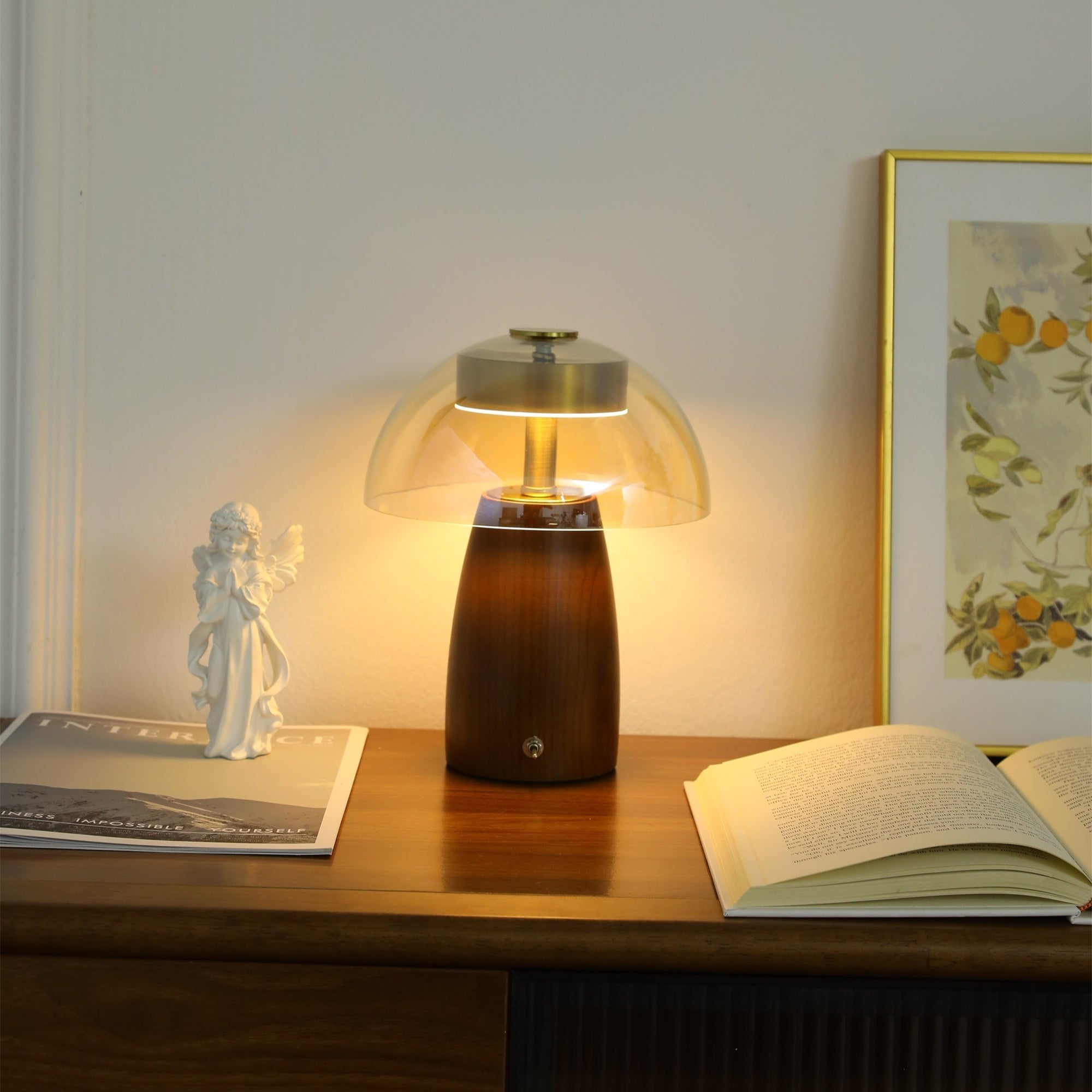 Veyra Lampe de Table Élégante Moderne en Verre