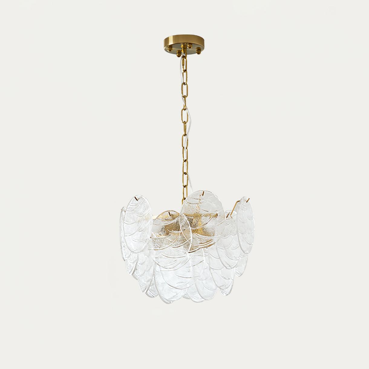 Chandelier Glass Discs Frame Gold Finish Victorian - Letslighting