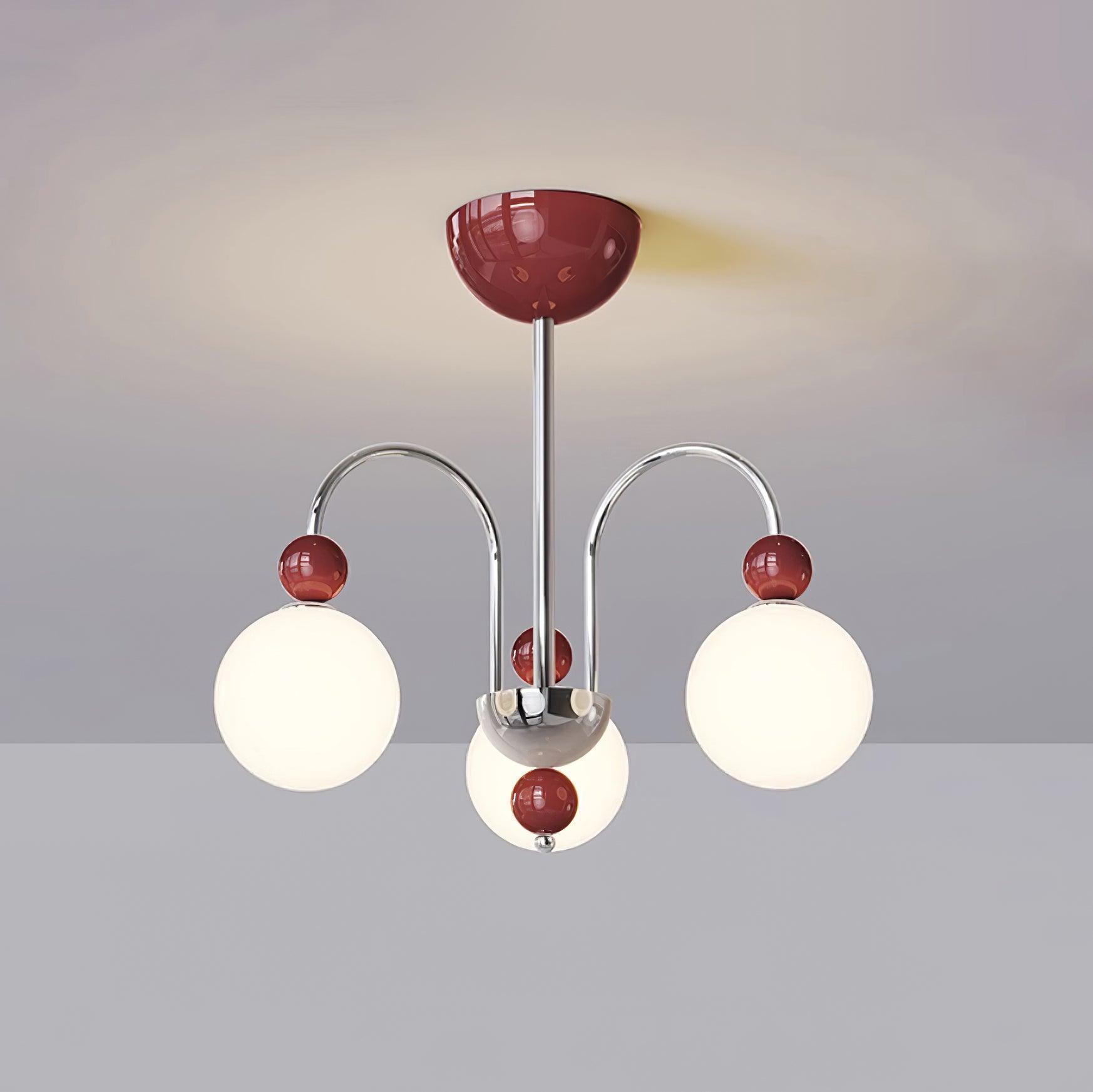 Vierra Carisa Chandelier Red Green Modern - Letslighting