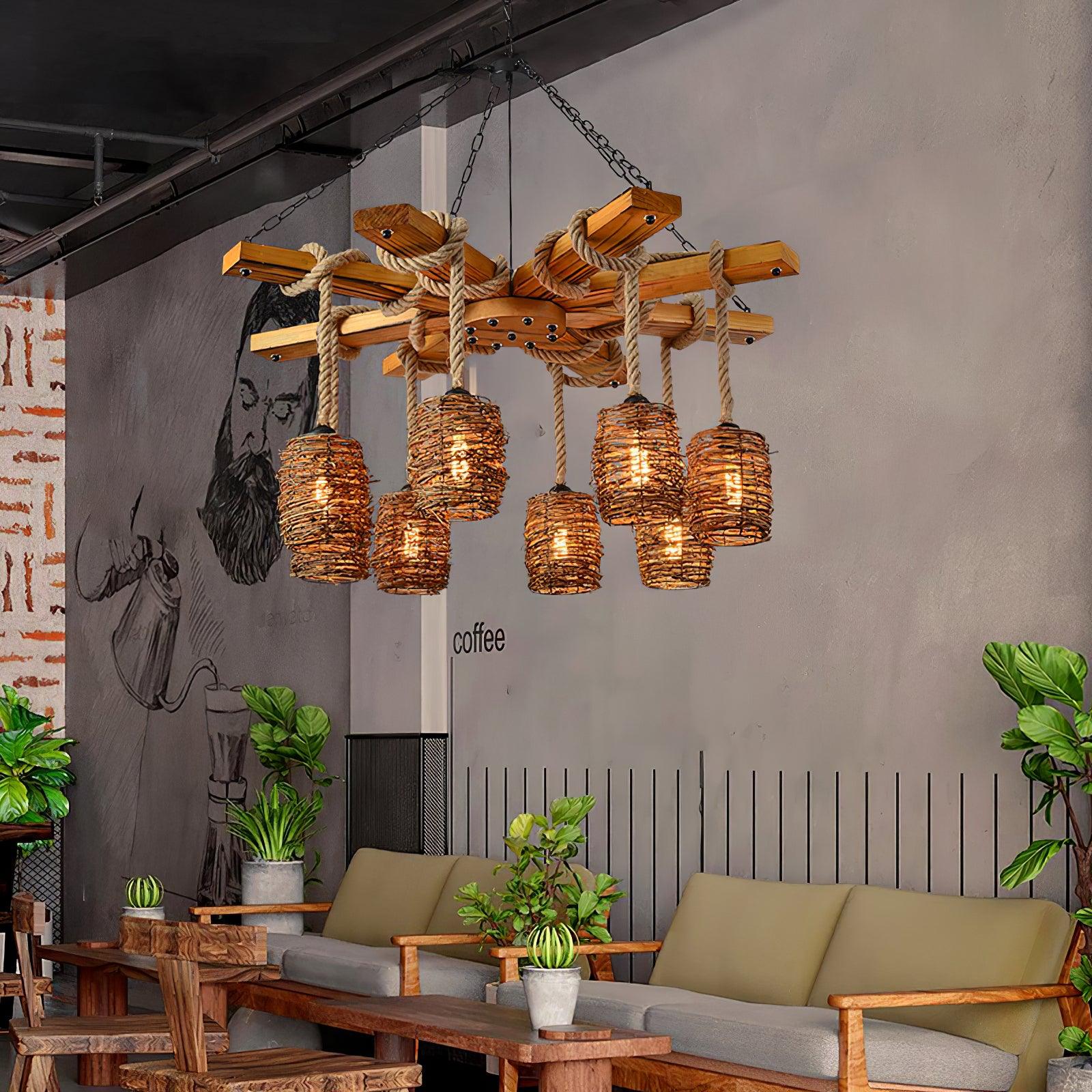 Vintage Farmhouse Chandelier - Blowlighting