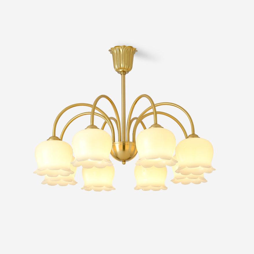 Fionel Petal Glass Floral Chandelier - Letslighting