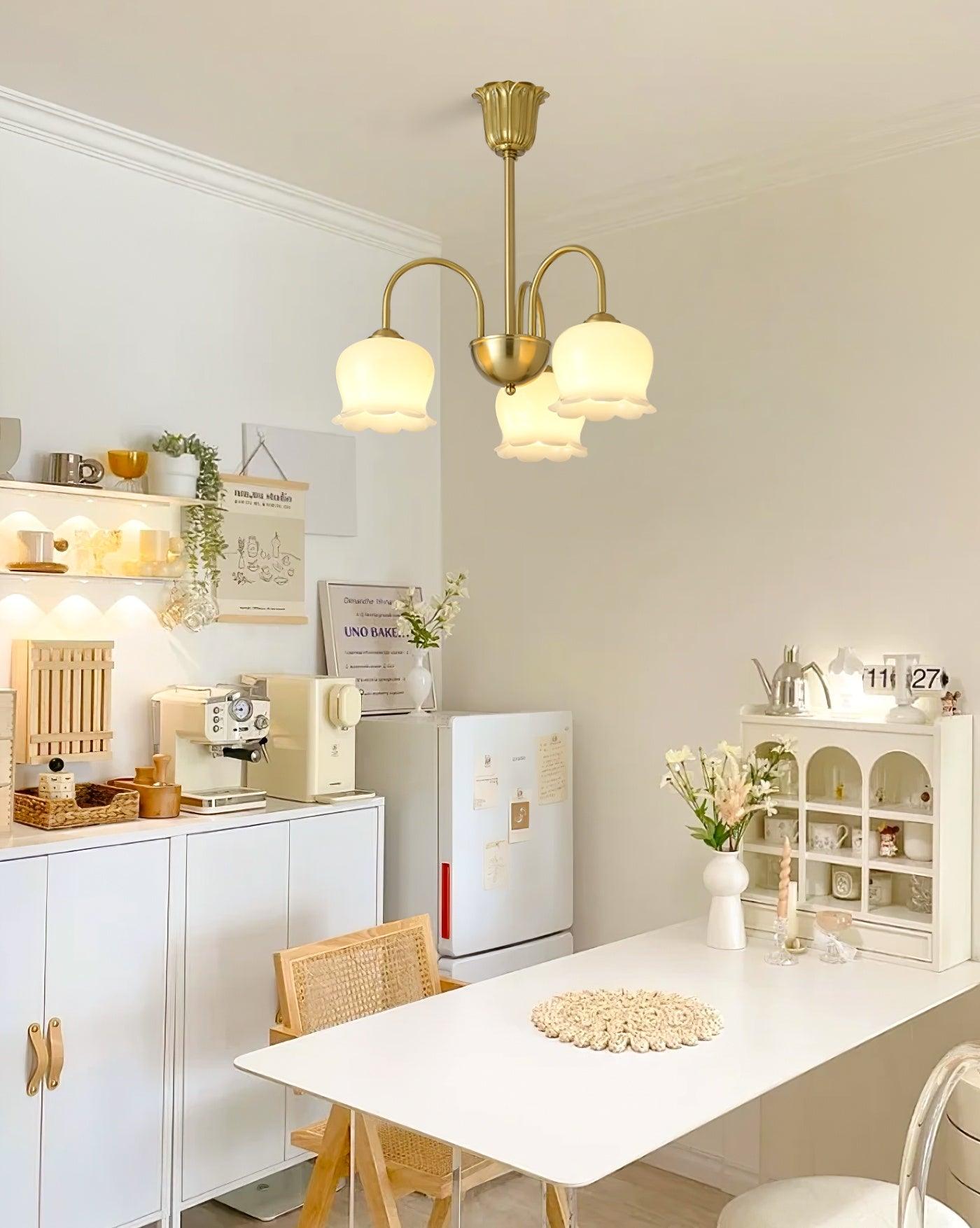 Fionel Petal Glass Floral Chandelier - Letslighting