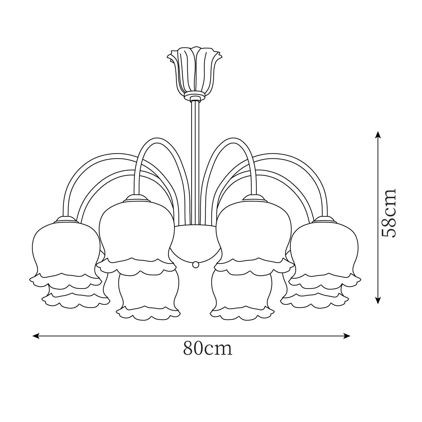 Fionel Petal Glass Floral Chandelier - Letslighting