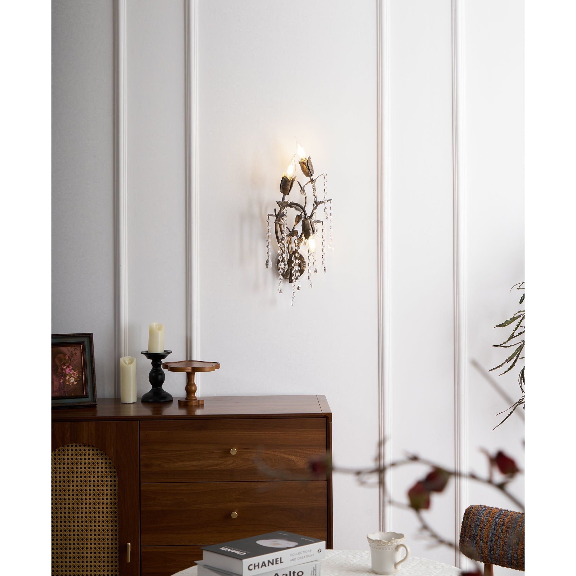 Otalara Individual Creativity Metal Crystal Wall Lamp - Lamp Copper