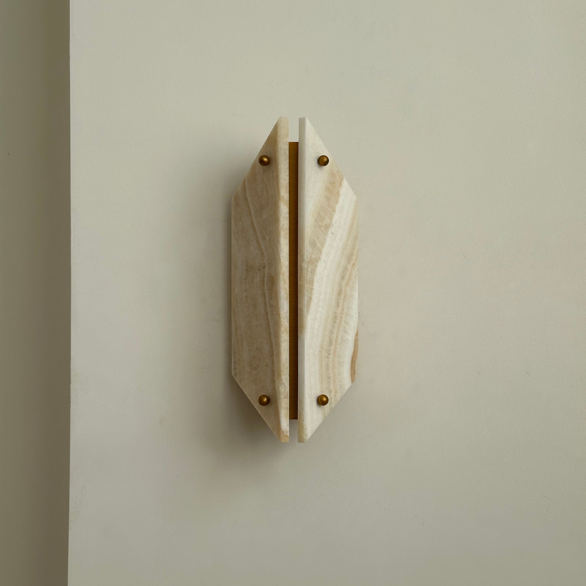 Elaeira Individual Creativity Stone Alabaster Wall Lamp - Lamp Copper