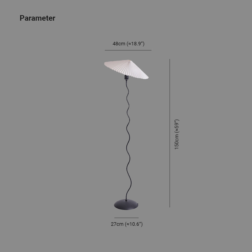 Ritta Moderne LED Lampadaire Métal Chambre/Salon Rouge Orange Blanc