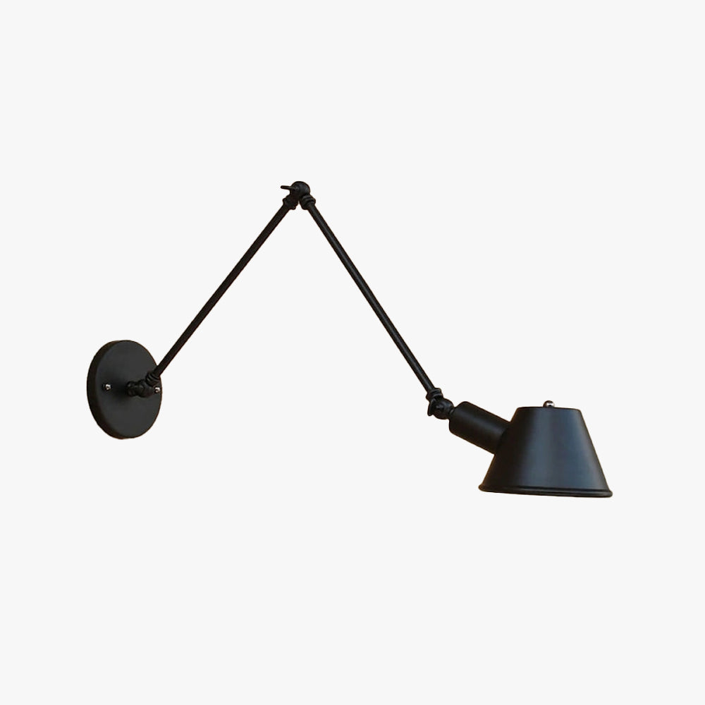 Epoch Applique Mural Pliable, Métal, Noir/Rouille, Bureau