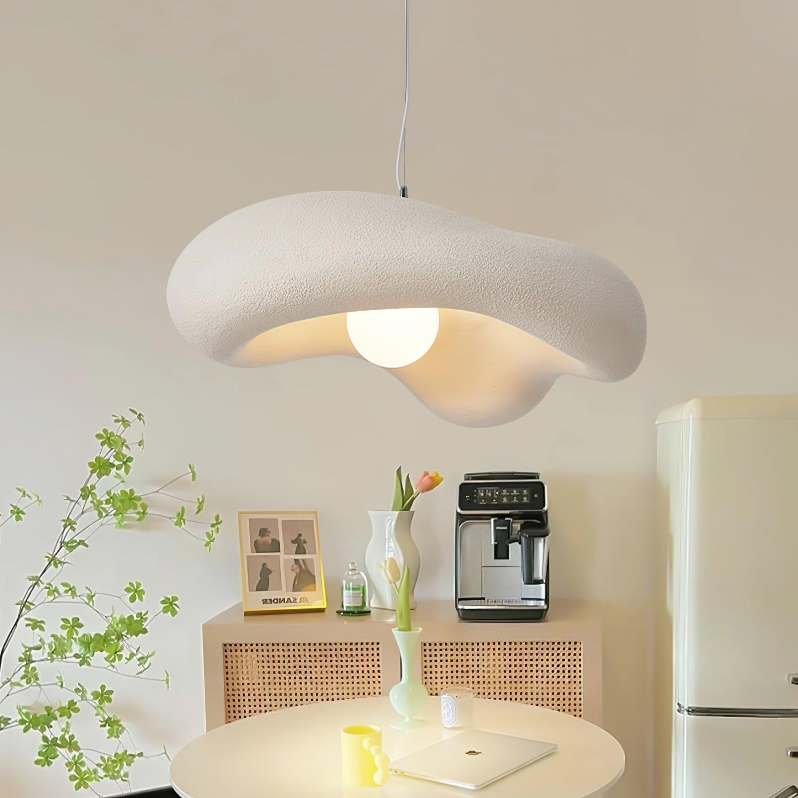 Pendant Lamp Resin in Organic Shape for Modern Interiors Natural - Letslighting