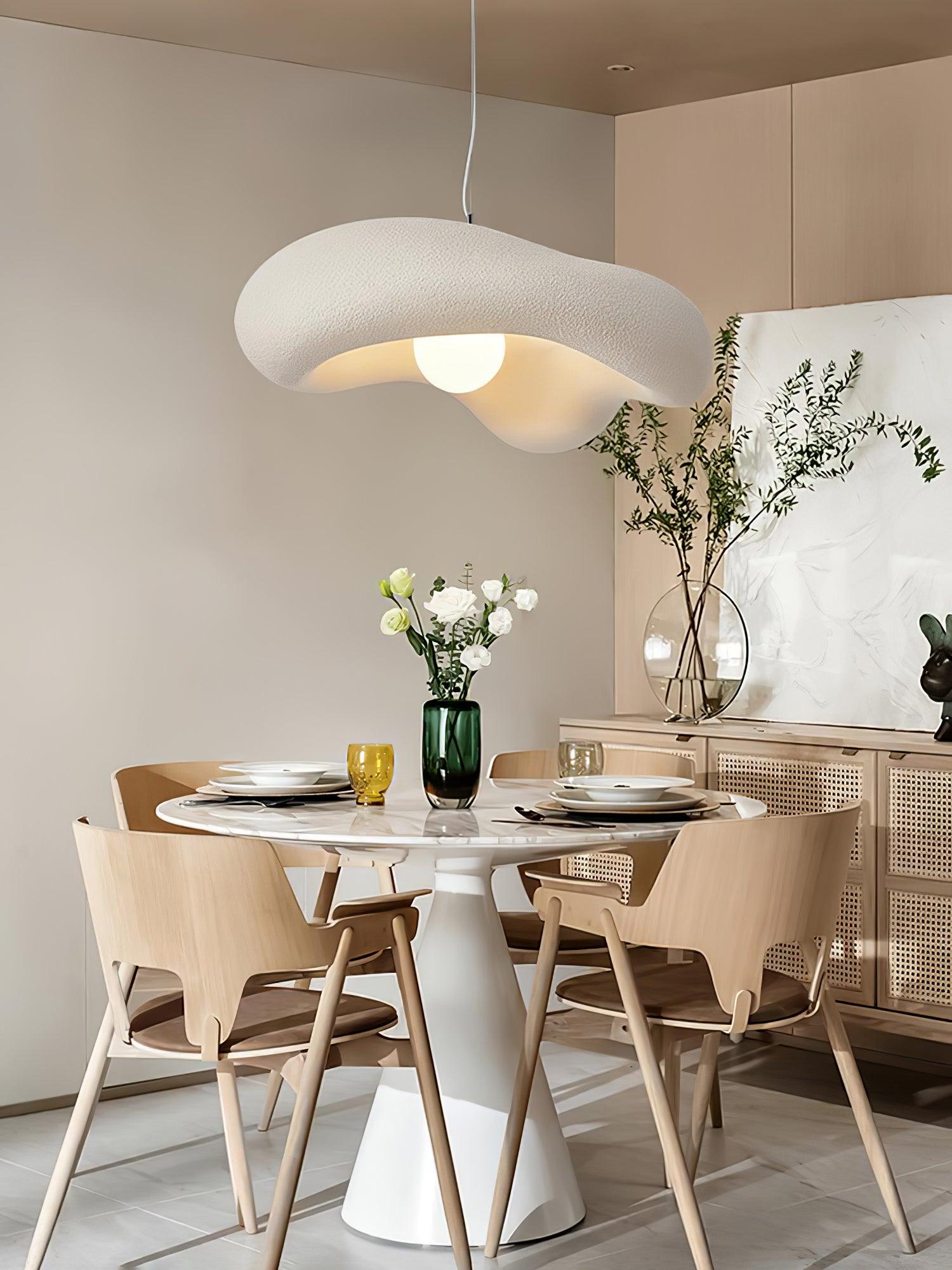Pendant Lamp Resin in Organic Shape for Modern Interiors Natural - Letslighting