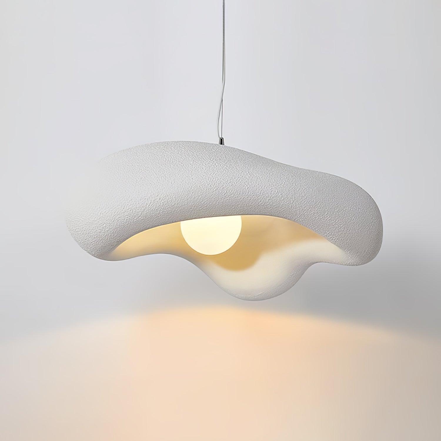 Pendant Lamp Resin in Organic Shape for Modern Interiors Natural - Letslighting