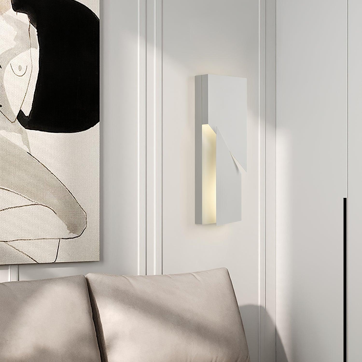 Wall Lamp 3D Geometric Panels Layered Light Art Remote Dimming Modern - Letslighting