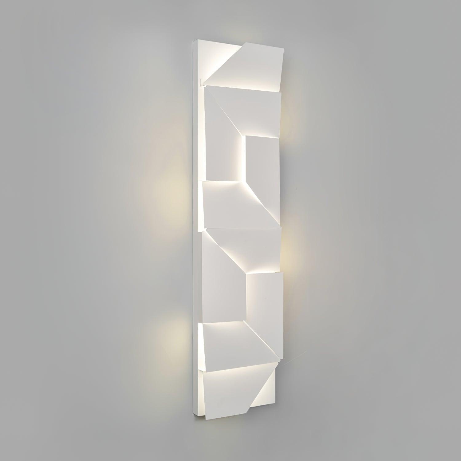 Wall Lamp 3D Geometric Panels Layered Light Art Remote Dimming Modern - Letslighting