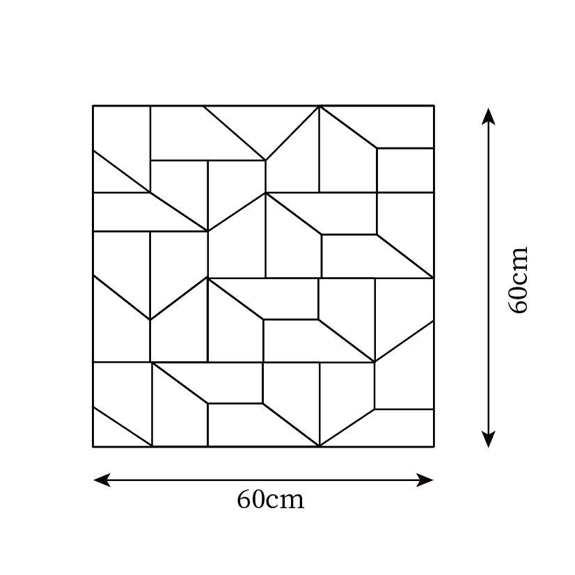 Wall Lamp 3D Geometric Panels Layered Light Art Remote Dimming Modern - Letslighting