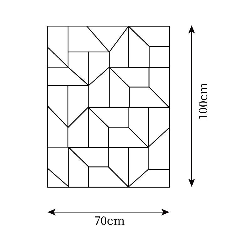Wall Lamp 3D Geometric Panels Layered Light Art Remote Dimming Modern - Letslighting