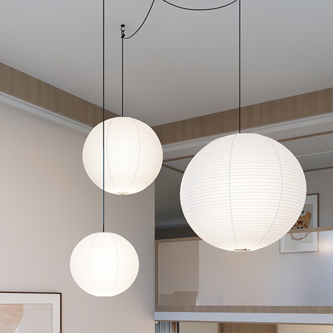 Akari A Pendant Swag Light - Blowlighting
