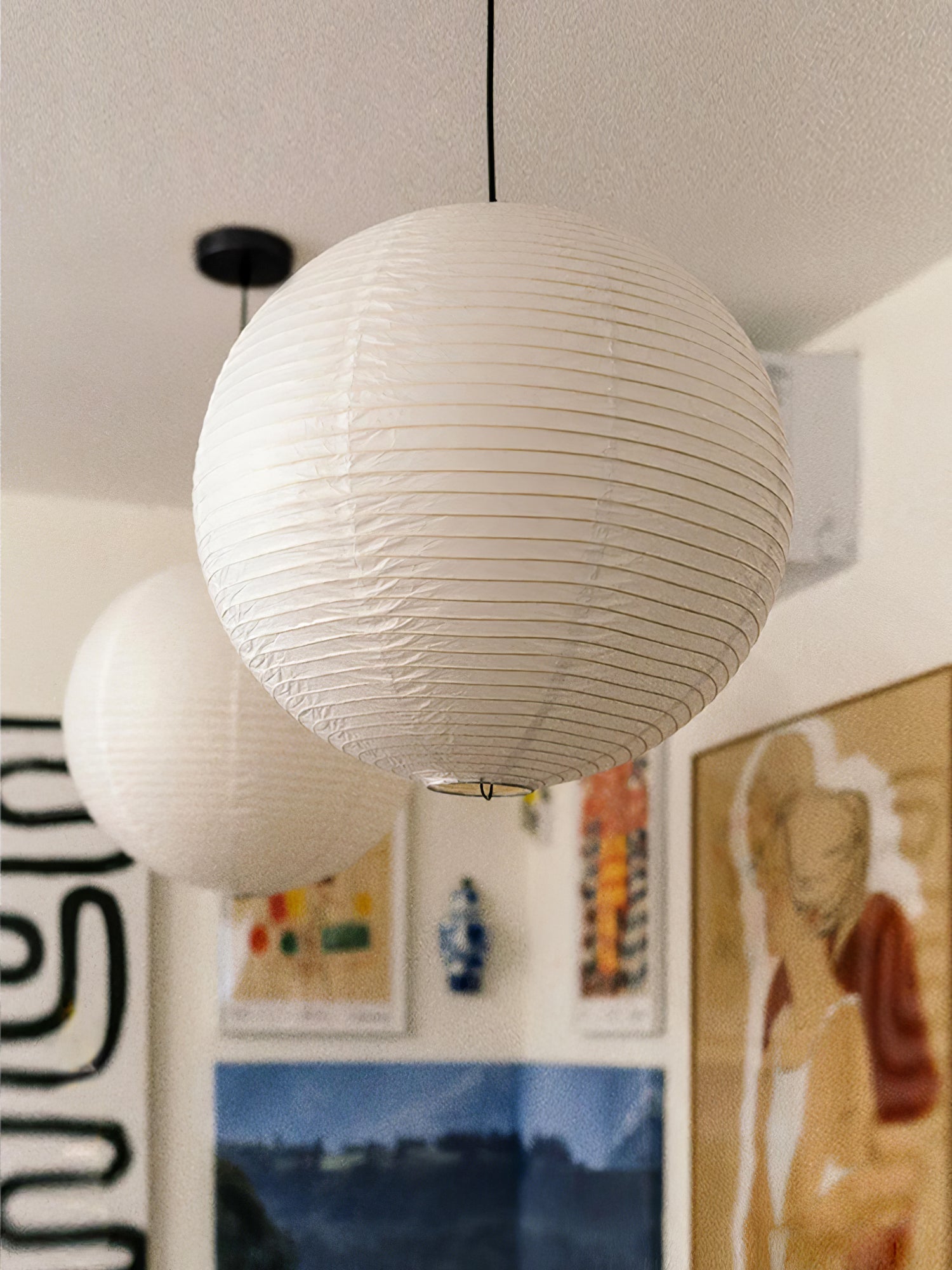 Akari A Round Swag Light - Blowlighting