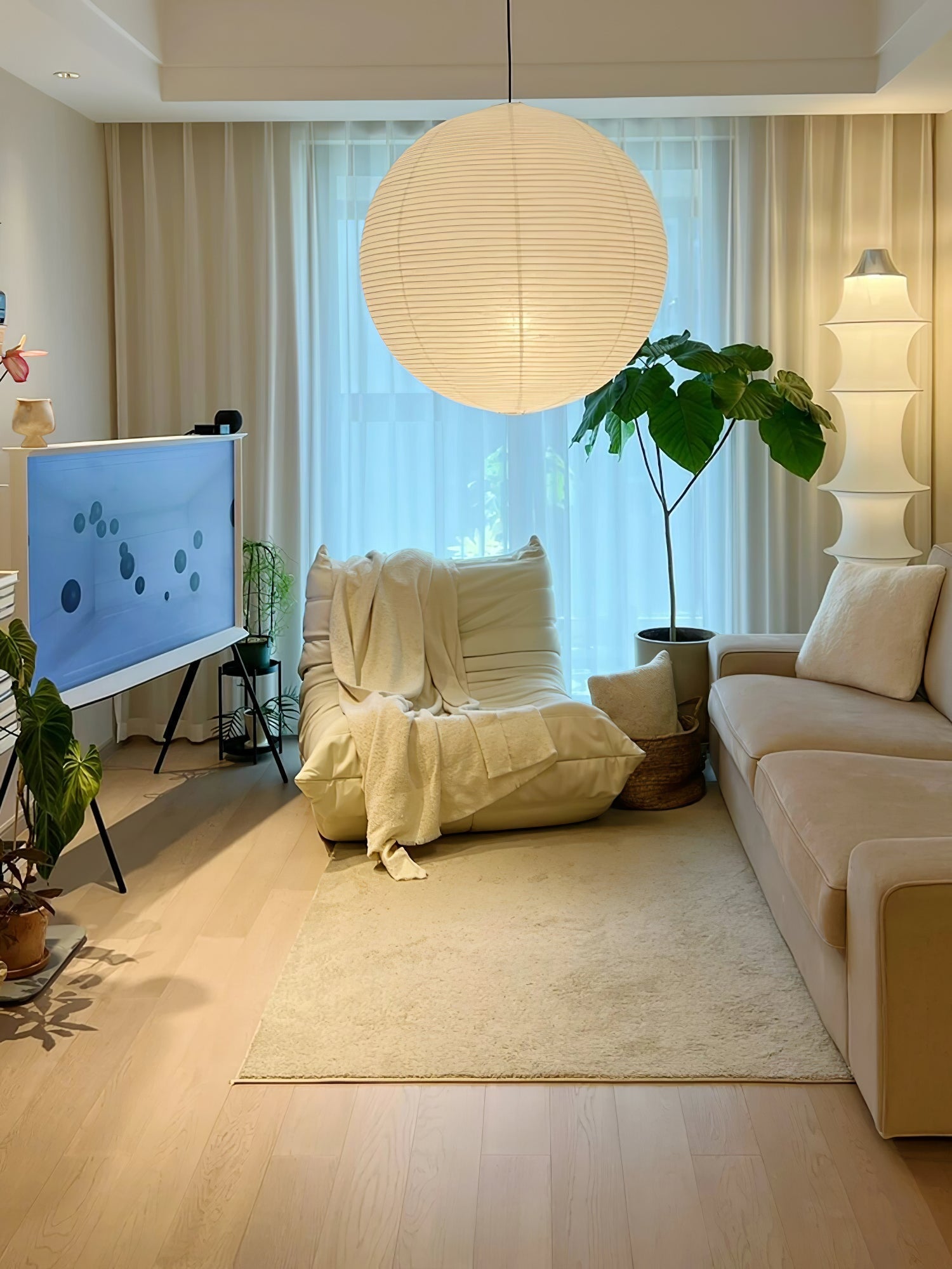 Akari A Pendant Swag Light - Blowlighting