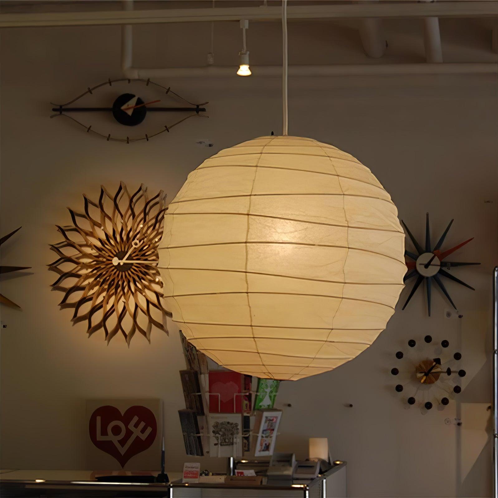 Washi Paper Pendant Swag Lamp - Blowlighting