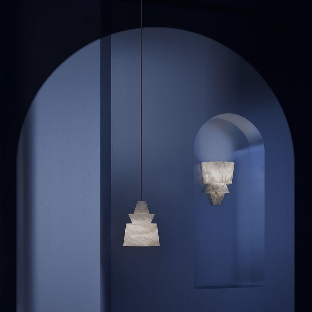 Curineth Minimalist Alabaster Pendant Light - Letslighting
