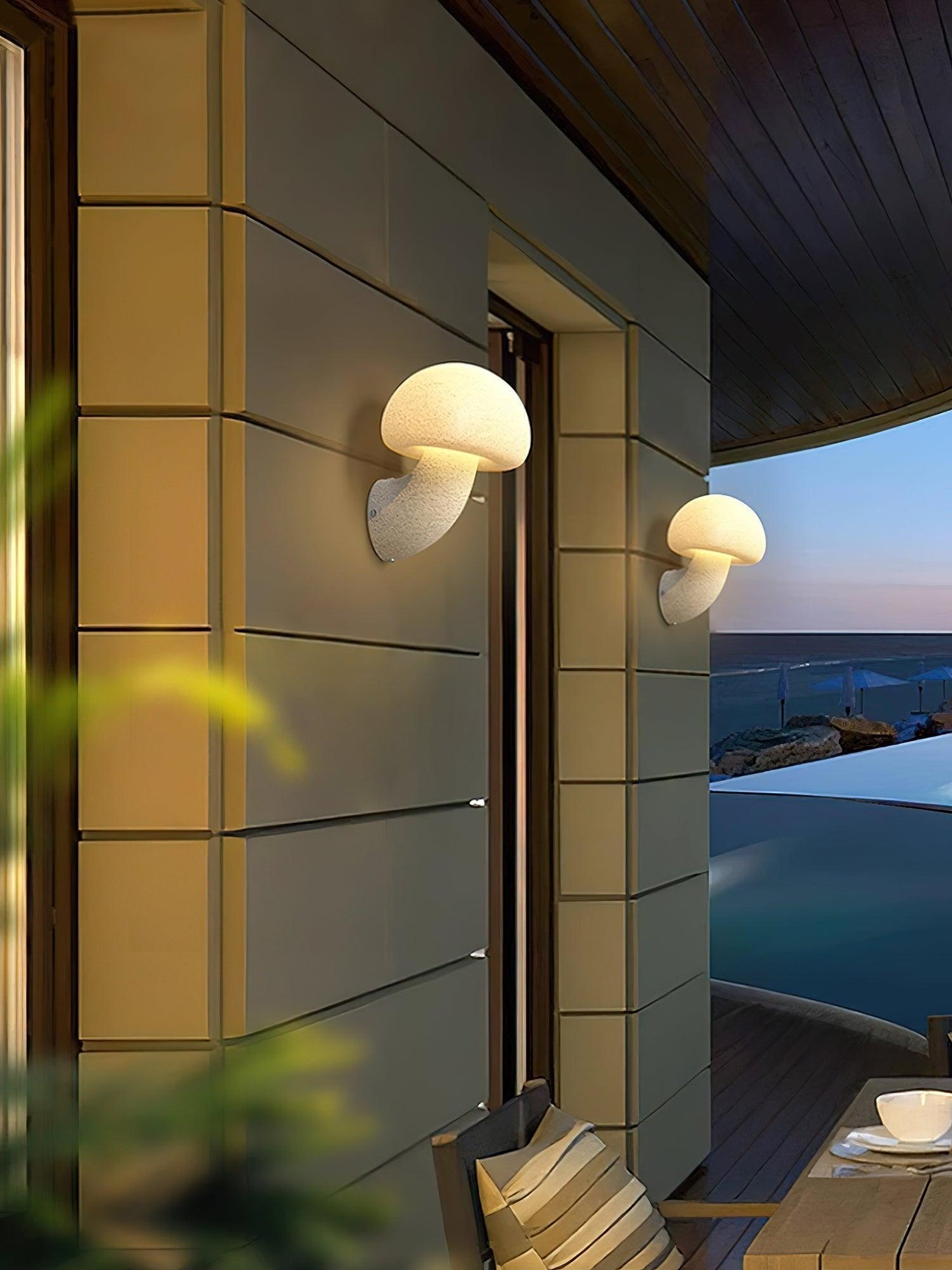 Aria Mushroom fairy-tale Outdoor Wall Lamp - Letslighting