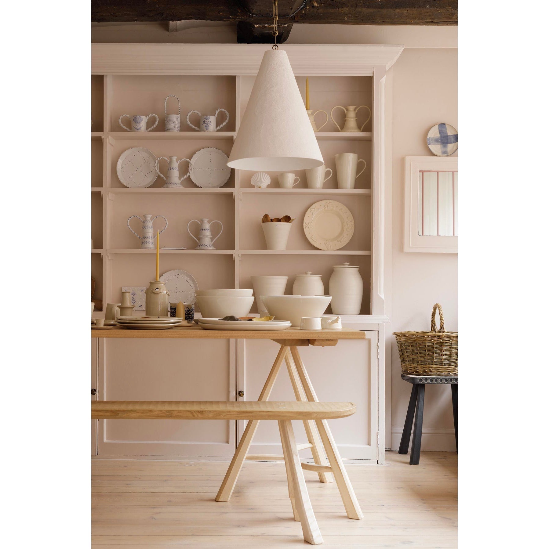 Zavelila Modern Minimalist White Plaster Metal Pendant Lamp - Lamp Copper