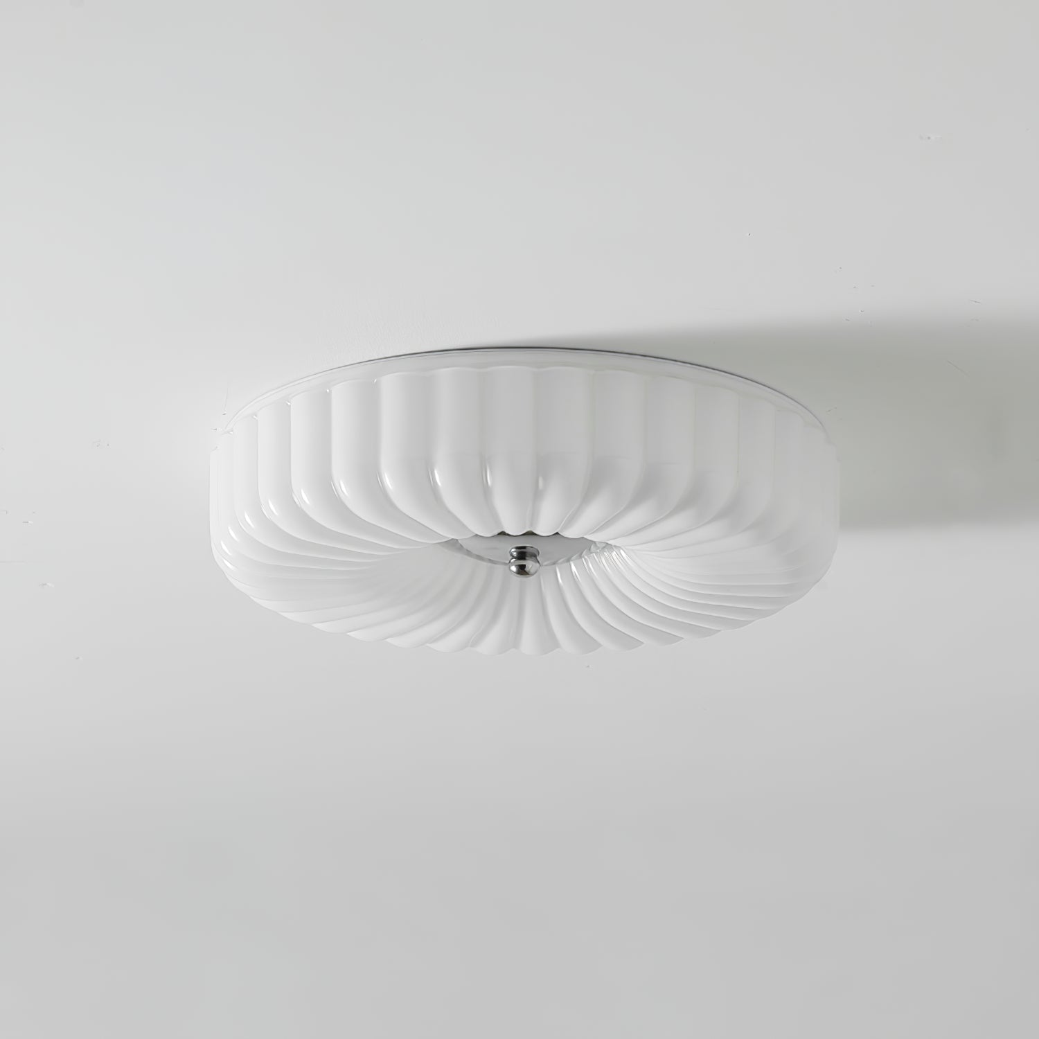 Zathee Modern Minimalist Glass Metal Flush Mount Ceiling Light - Lamp Copper