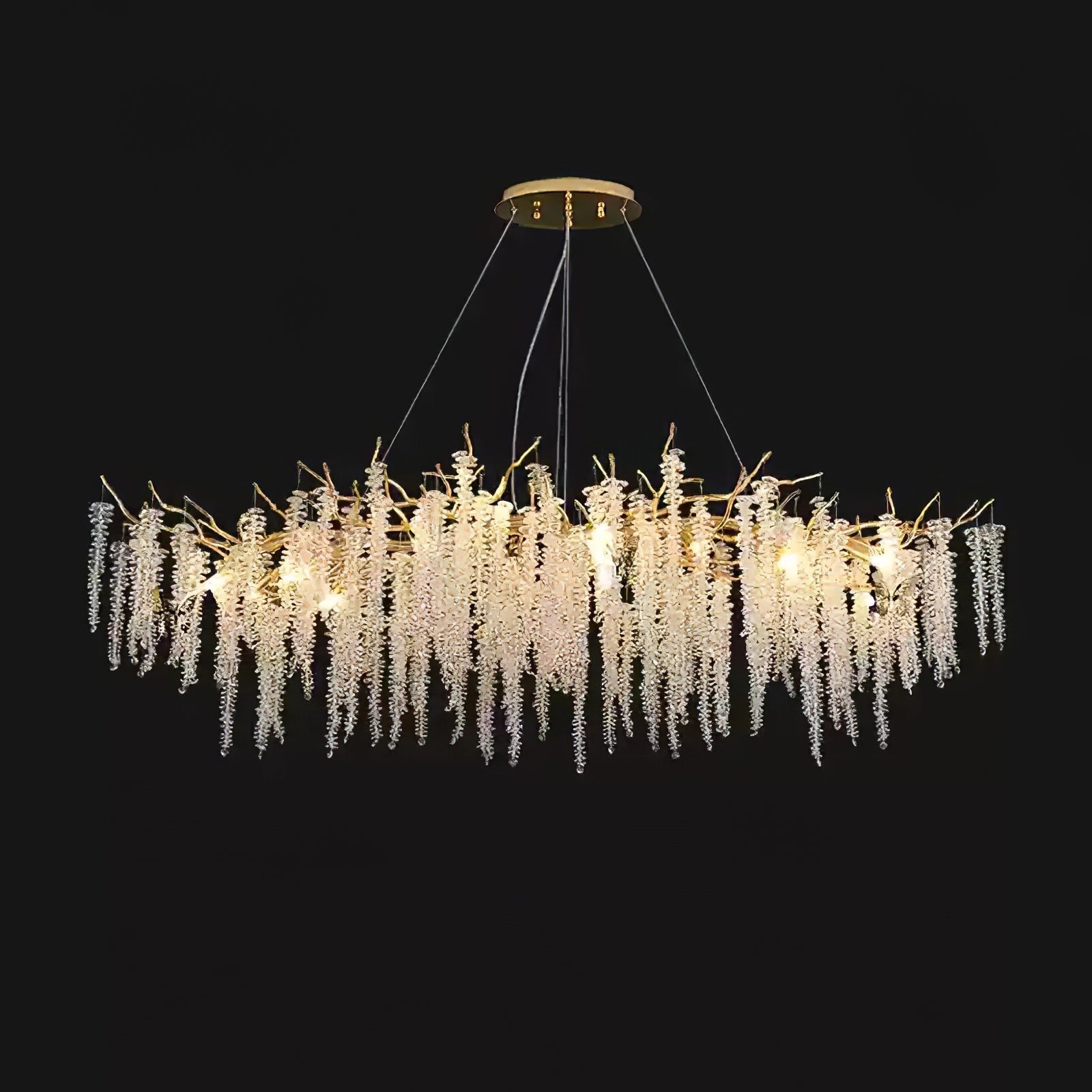 Solara Chandelier Wisteria Flower Crystal - Letslighting