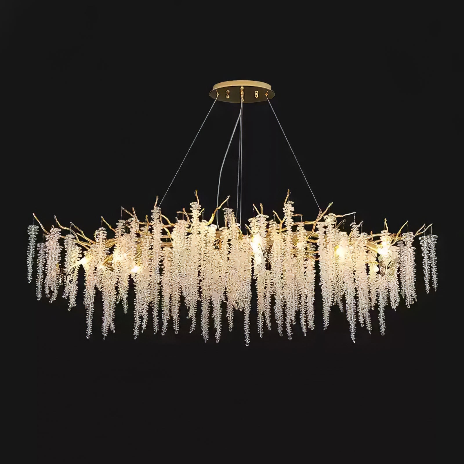 Solara Chandelier Wisteria Flower Crystal - Letslighting