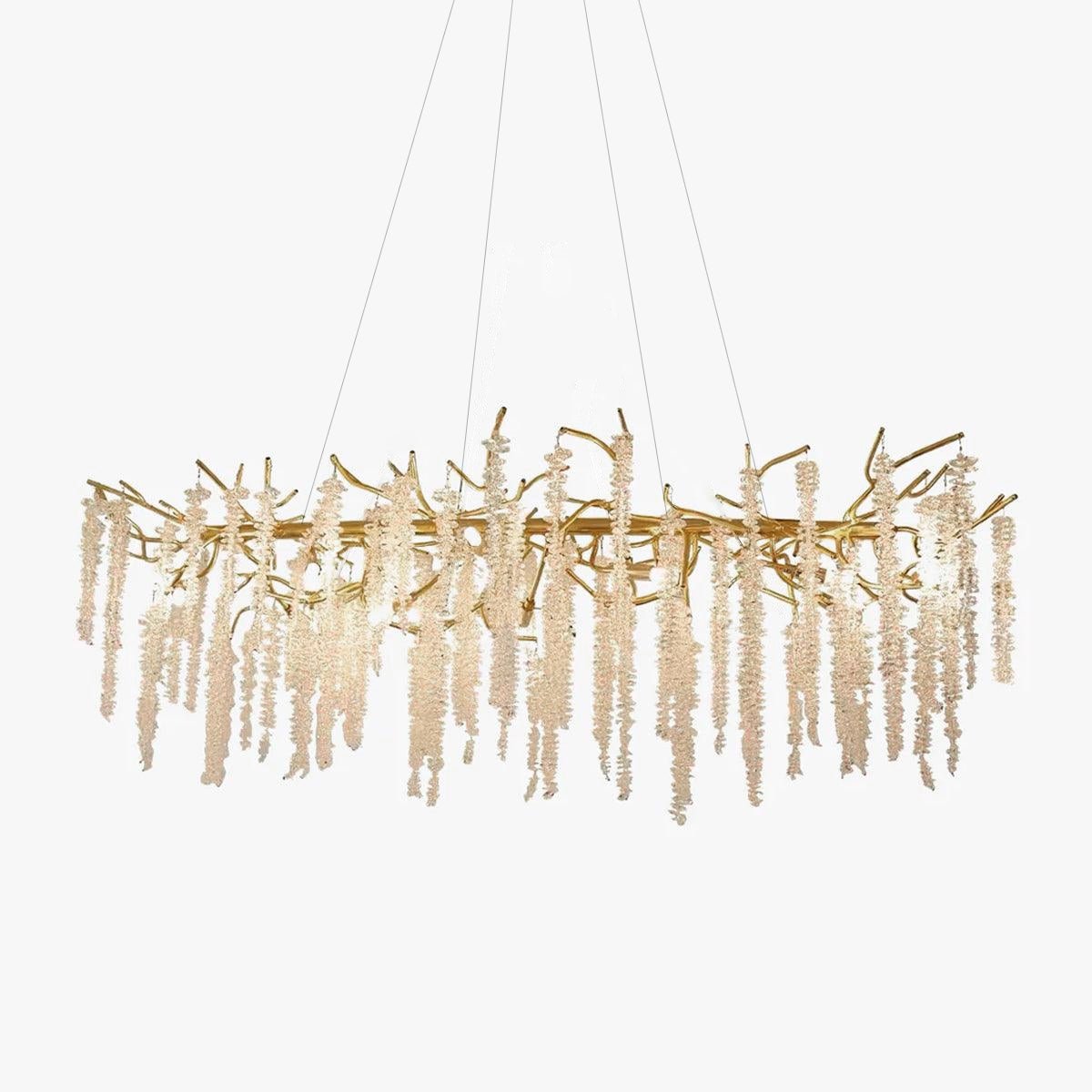 Solara Chandelier Wisteria Flower Crystal - Letslighting