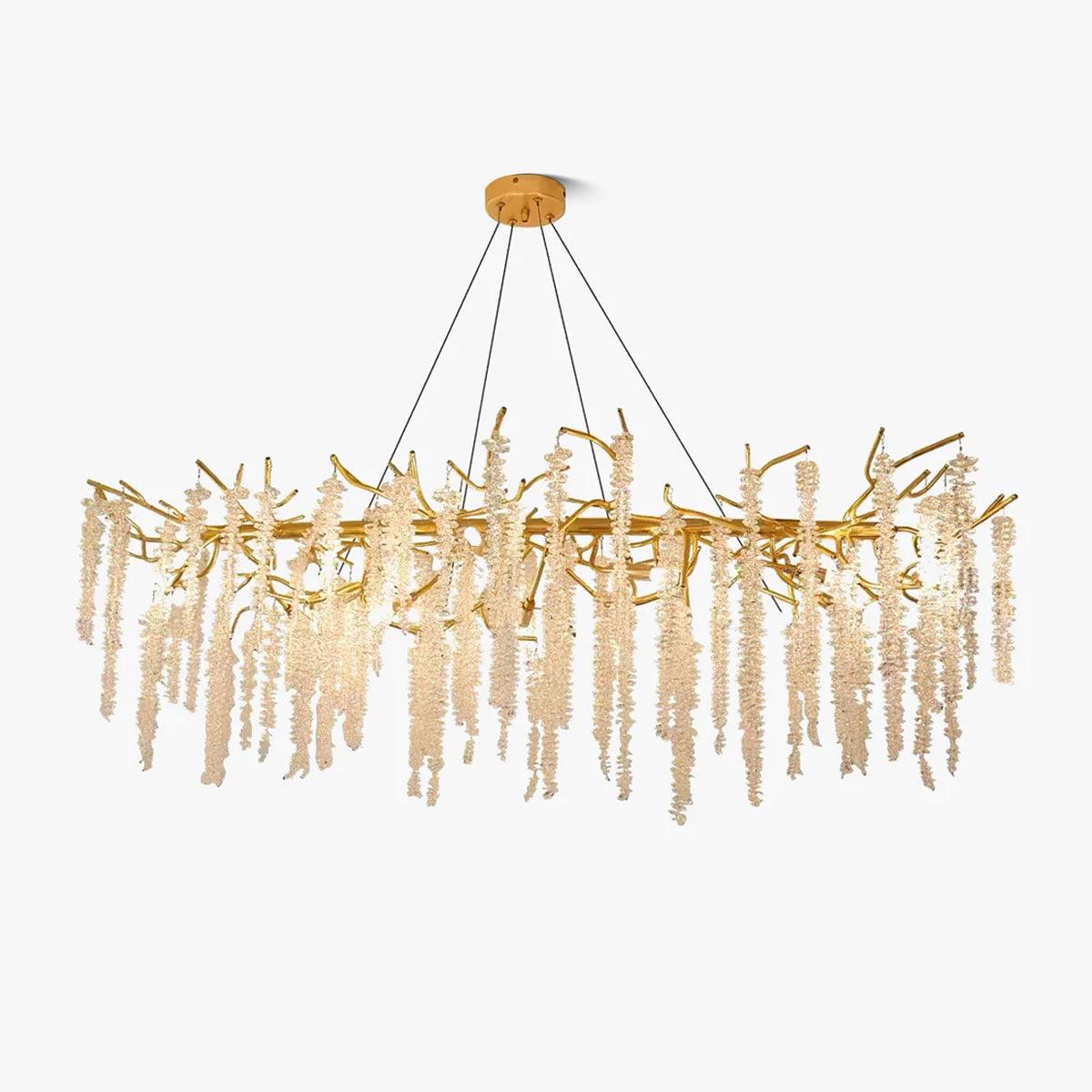 Solara Chandelier Wisteria Flower Crystal - Letslighting