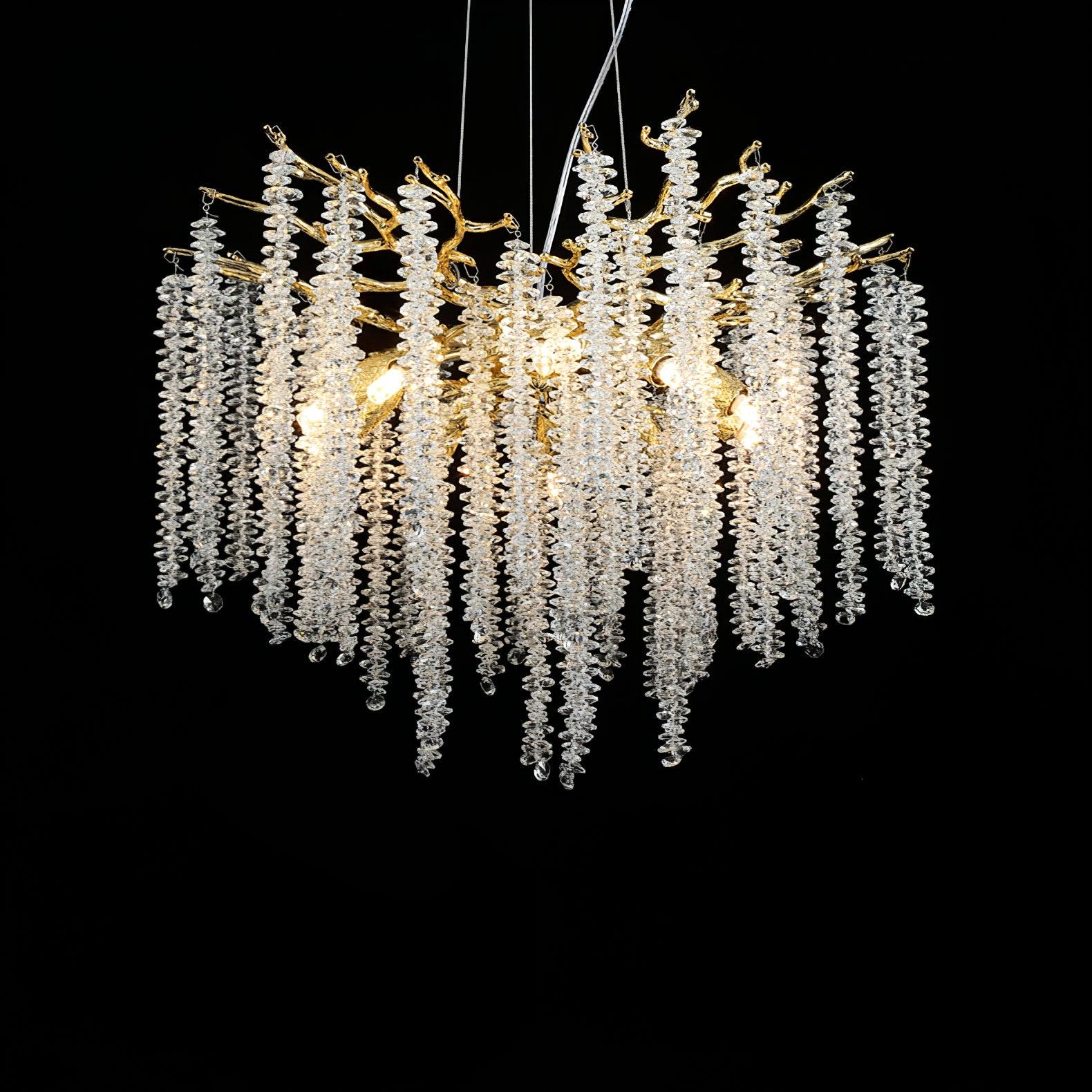 Solara Chandelier Wisteria Flower Crystal - Letslighting