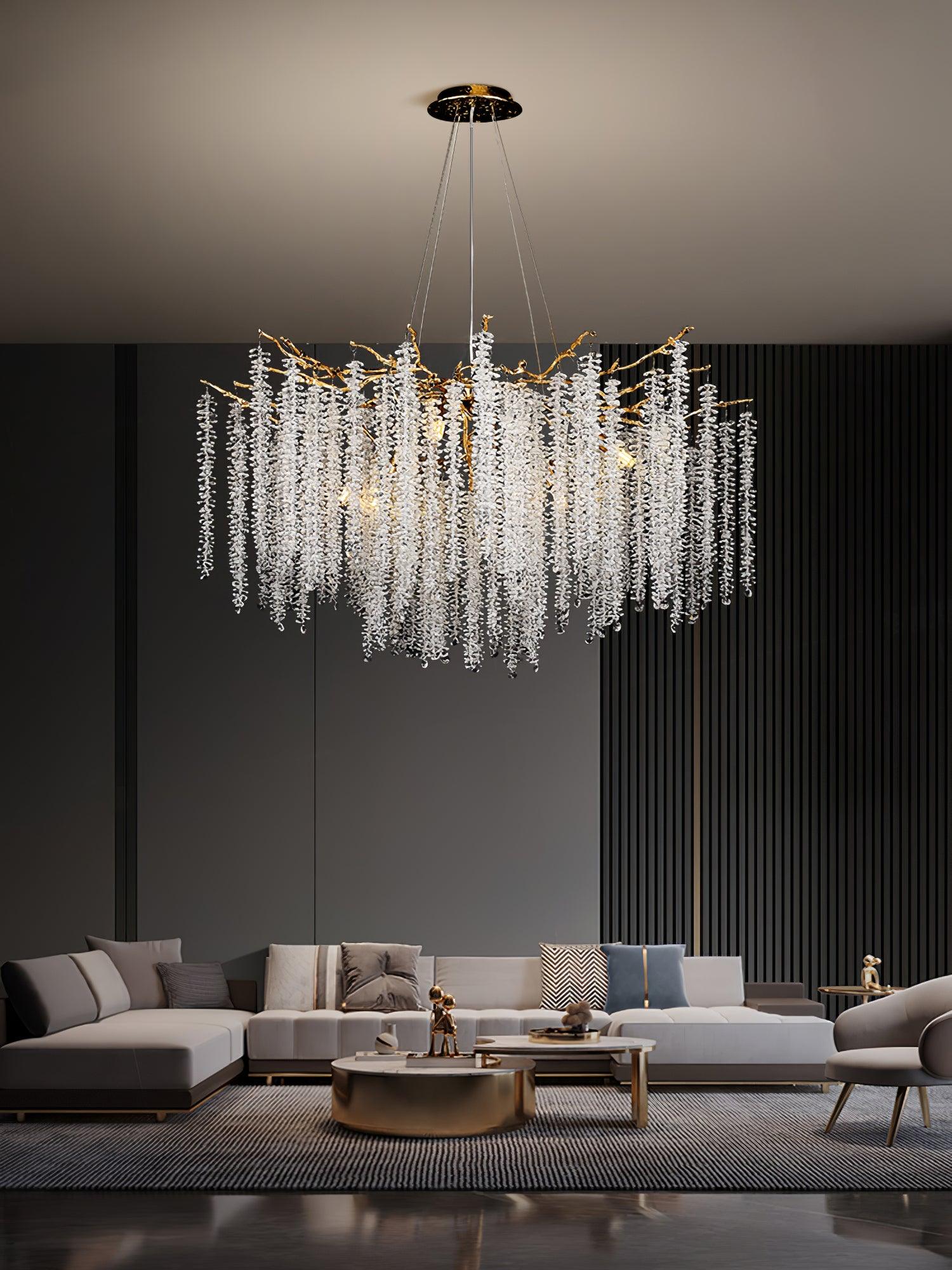 Solara Chandelier Wisteria Flower Crystal - Letslighting