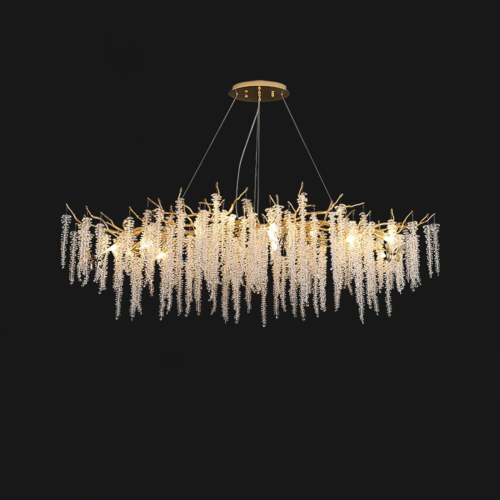 Solara Chandelier Wisteria Flower Crystal - Letslighting