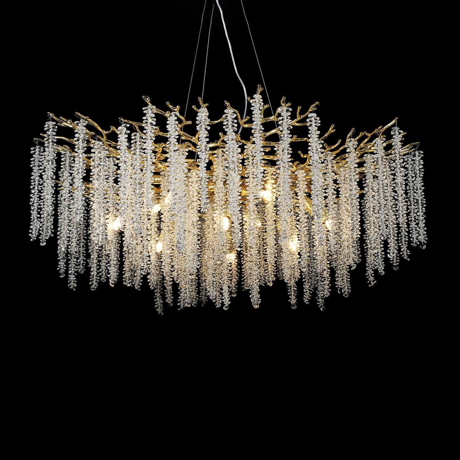 Solara Chandelier Wisteria Flower Crystal - Letslighting