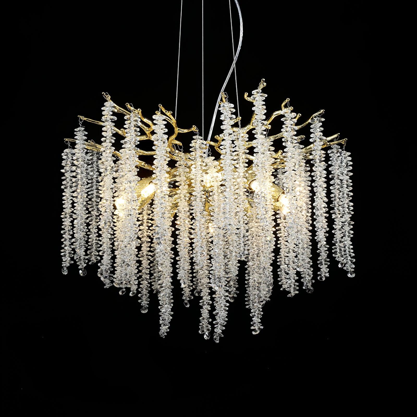 Solara Chandelier Wisteria Flower Crystal - Letslighting