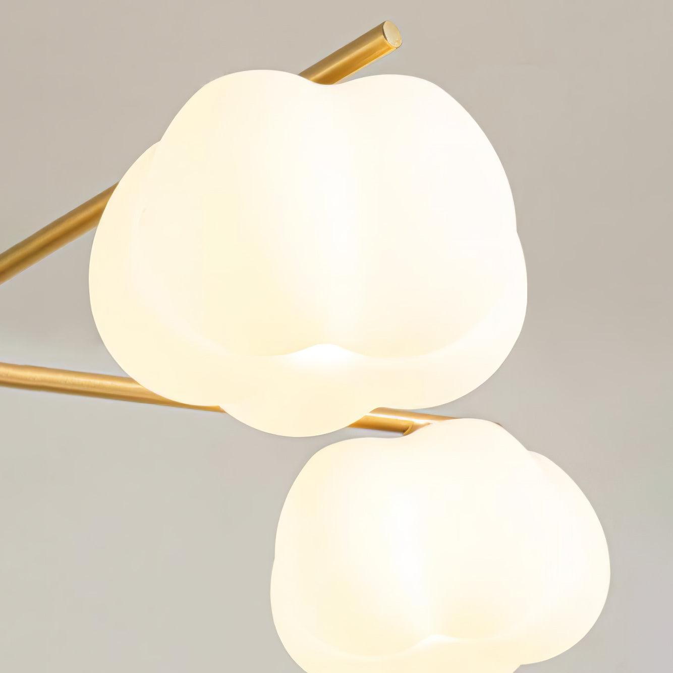 Wooden Cotton Balls Chandelier - Blowlighting