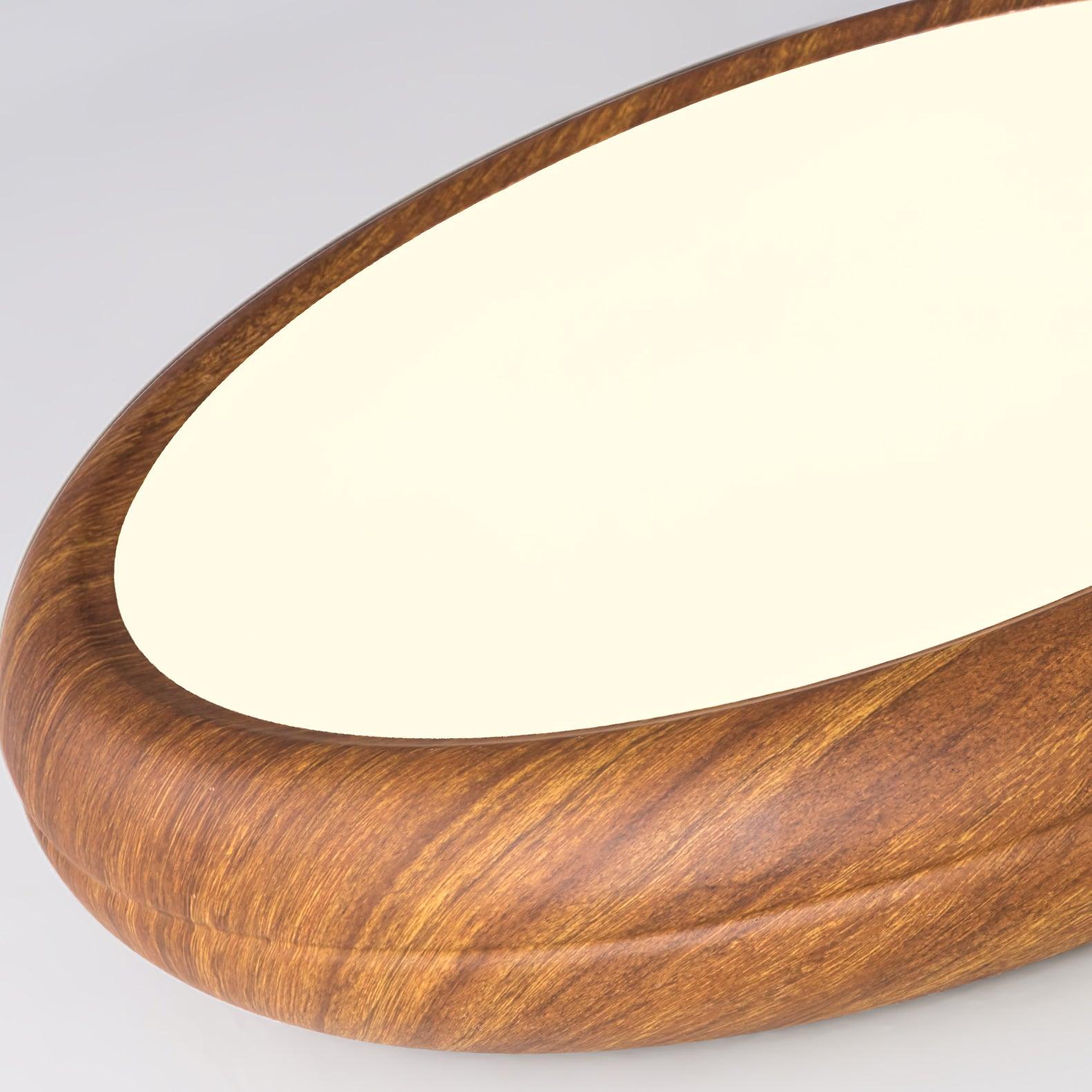 Wood Grain Round Ceiling Lamp - Blowlighting