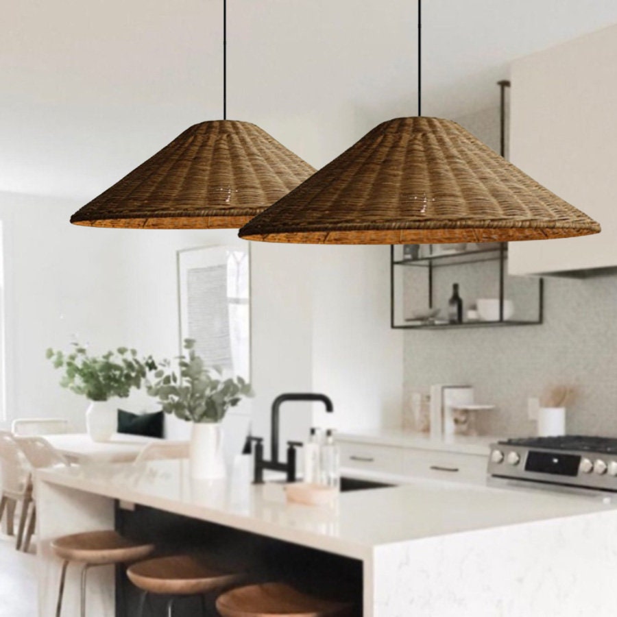 Ritta Vintage Artisanal LED Rotin Suspension Salon