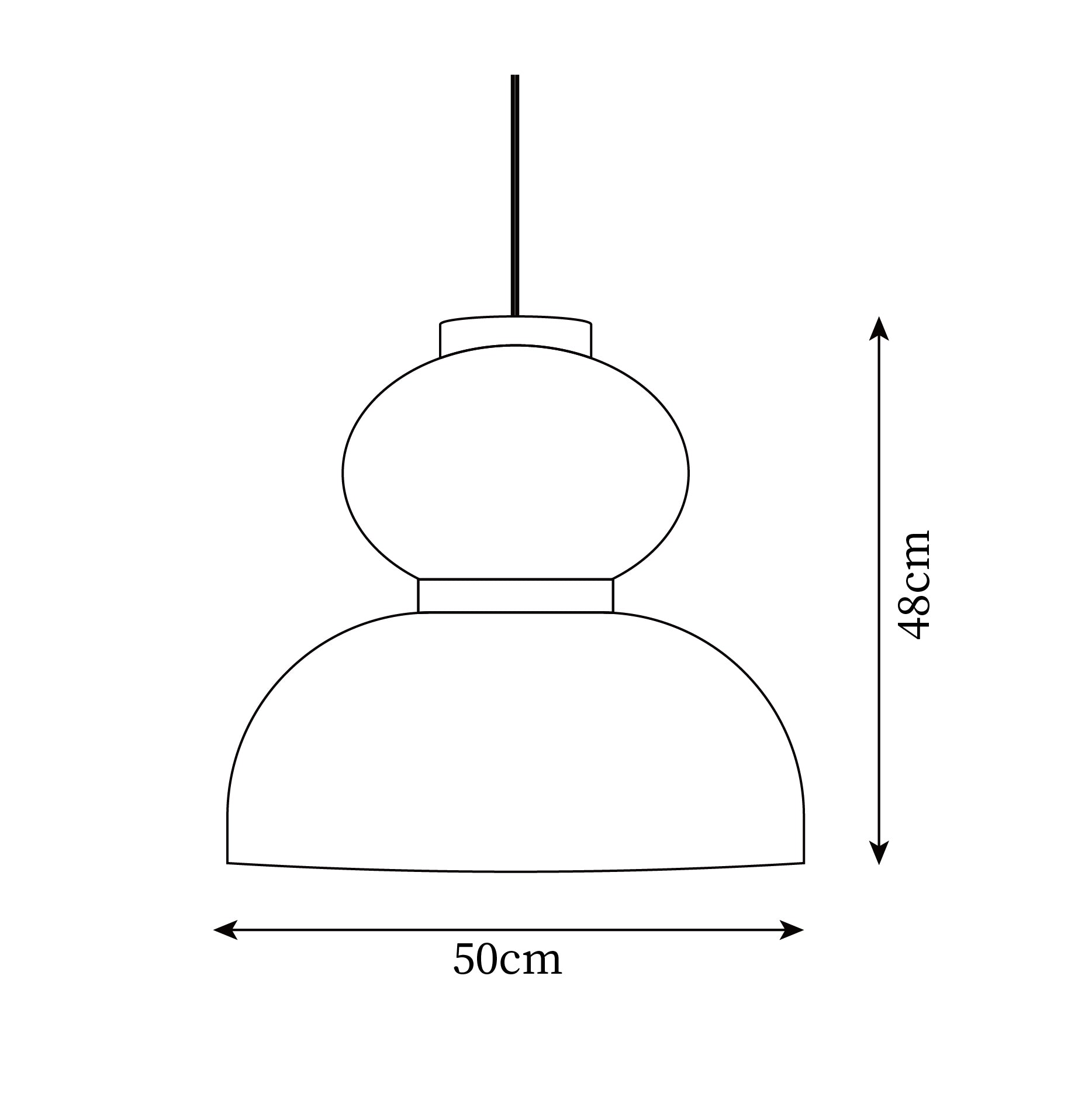 Xuan Hanging Lamp Paper Lantern Tranquil - Letslighting