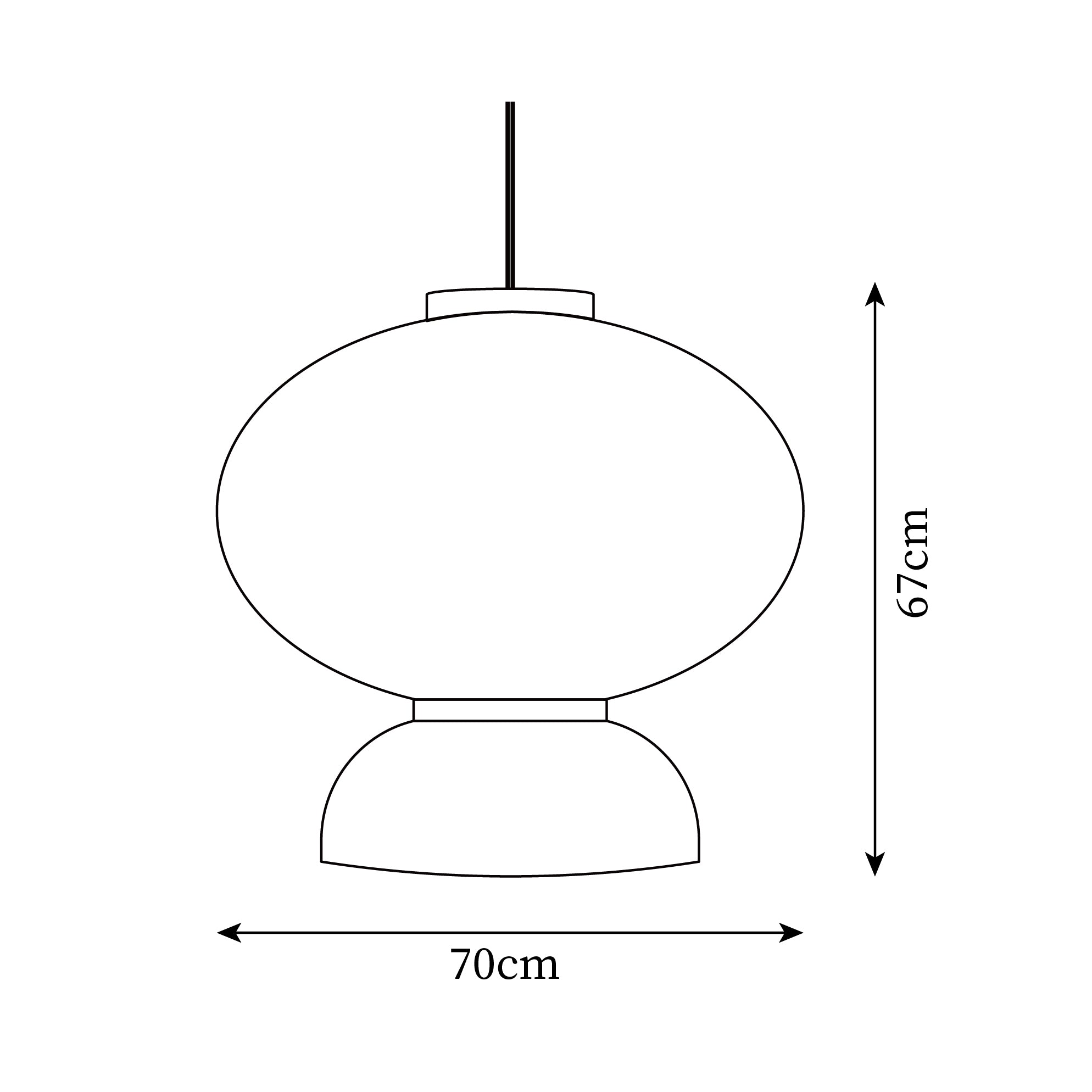 Xuan Hanging Lamp Paper Lantern Tranquil - Letslighting