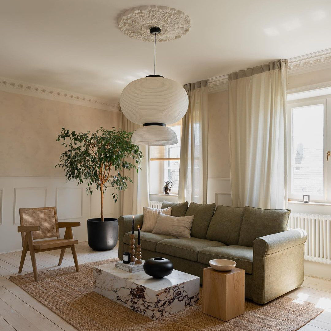 Xuan Hanging Lamp Paper Lantern Tranquil - Letslighting