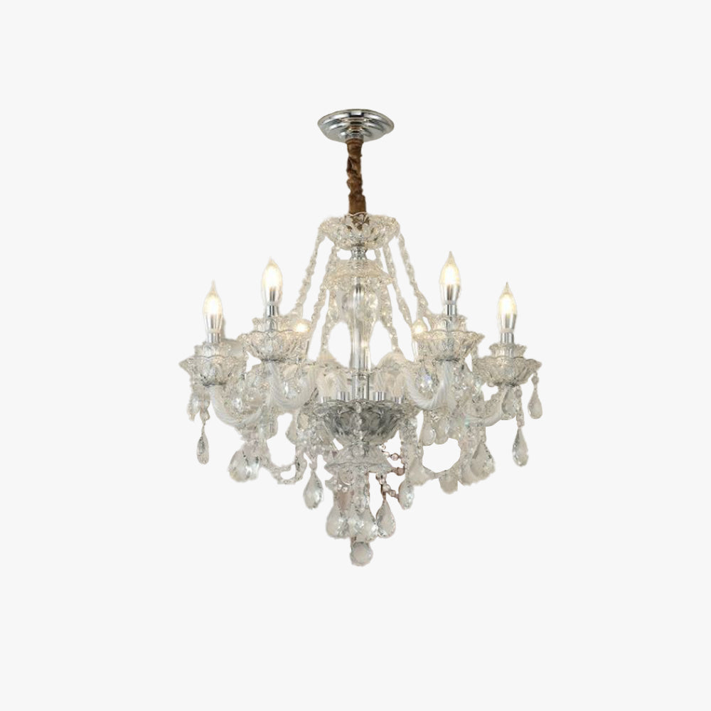 Silva Français Cristal Métal Lustre Salon Salle à Manger