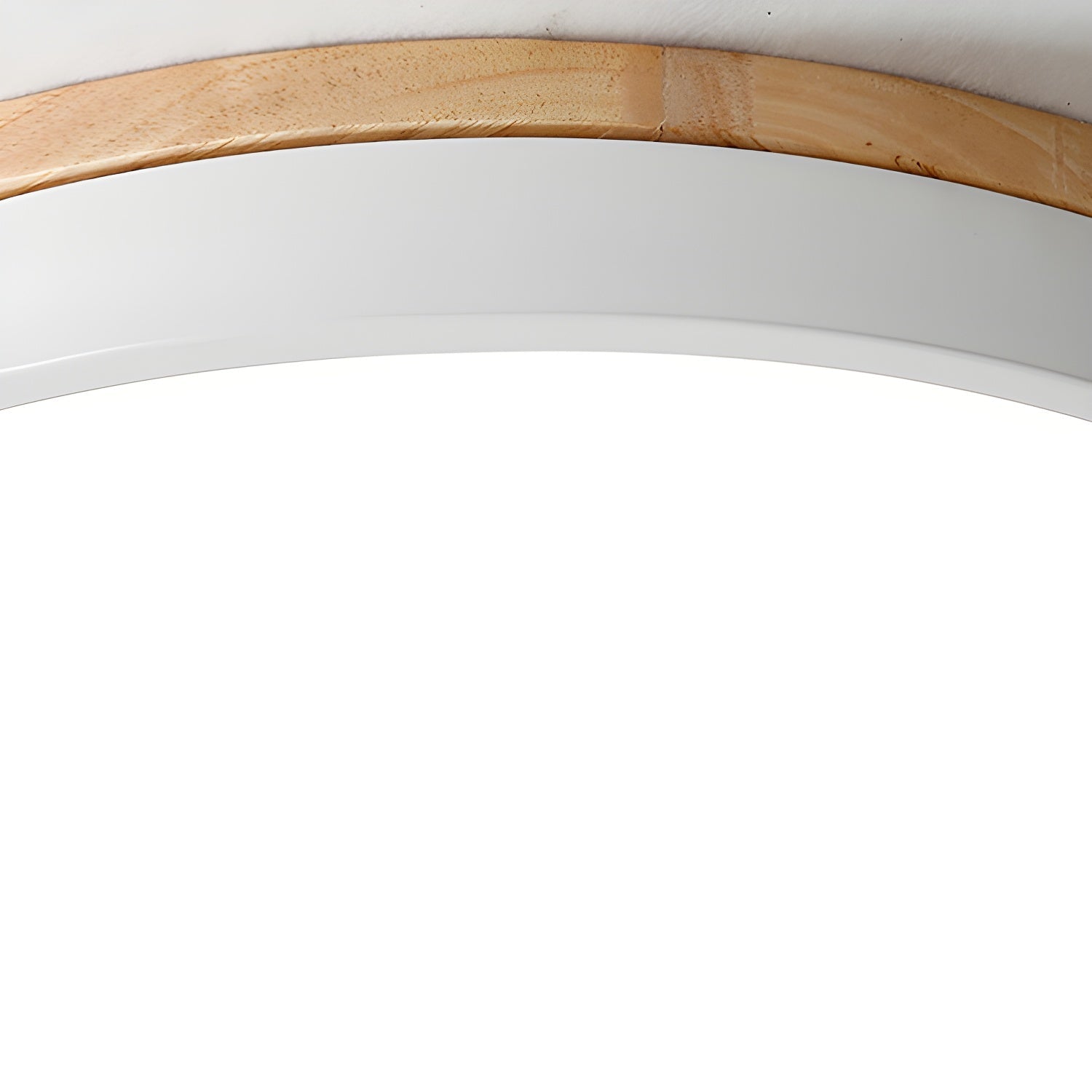 Solara Ceiling Light Circular Wood Grey Modern Minimalist - Letslighting